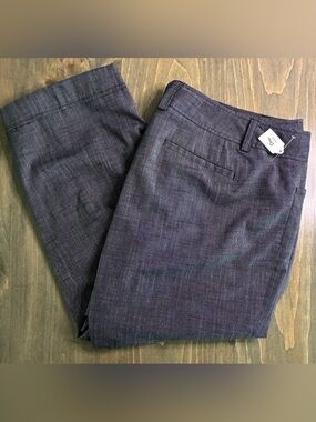 Lane Bryant Ankle Crop Pants Womens 18 Black and Gray Lightweight Pants